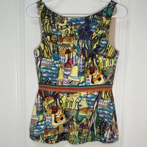 Weston Wear Multicolor Artistic Tank Top